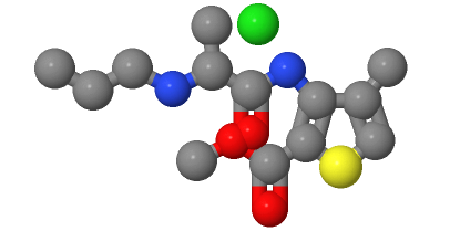 Articaine hydrochloride structure Articaine hydrochloride structure