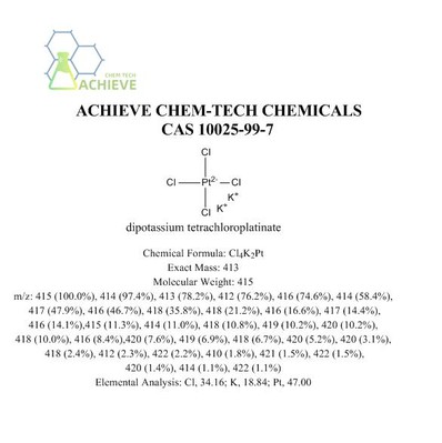 Dipotassium Tetrachloroplatinat structure CAS 10025-99-7 | Shaanxi BLOOM Tech Co., Ltd Dipotassium Tetrachloroplatinat structure CAS 10025-99-7 | Shaanxi BLOOM Tech Co., Ltd