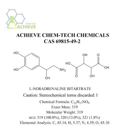 Noradrenaline Acid Tartrate CAS 69815-49-2