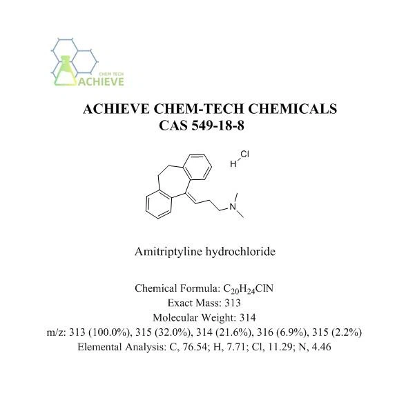 Amitriptyline Hydrochloride Powder CAS 549-18-8
