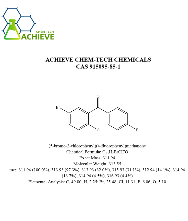 (5-bromo-2-chlorophenyl)(4-fluorophenyl)methanone CAS 915095-85-1
