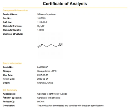 1119-51-3 COA | Shaanxi BLOOM Tech Co., Ltd 1119-51-3 COA | Shaanxi BLOOM Tech Co., Ltd