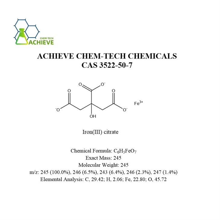 Iron(III) Citrate CAS 3522-50-7