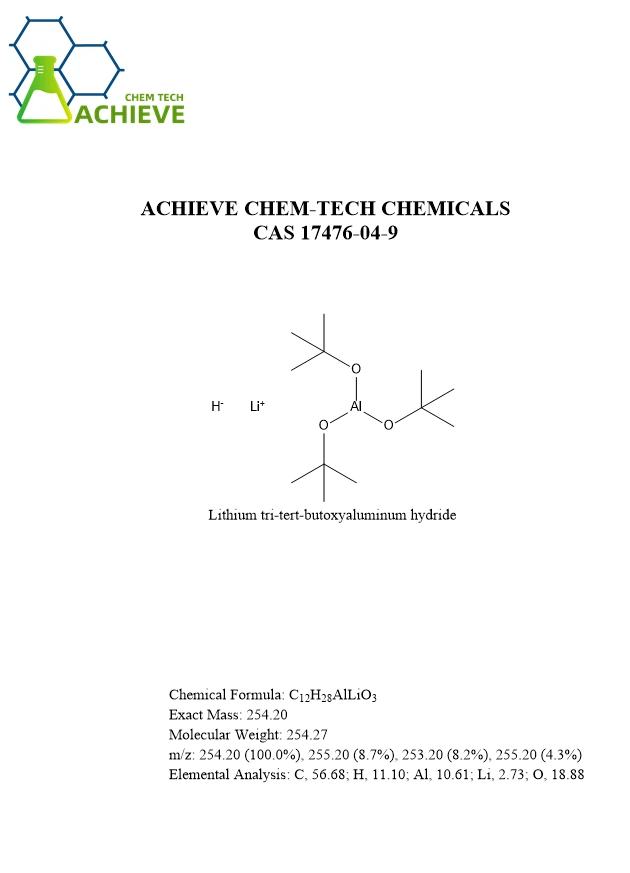 Lithium Tri Tert Butoxyaluminum Hydride CAS 17476-04-9
