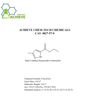 Ethyl 3-methyl-1H-pyrazole-5-carboxylate structure CAS 4027-57-0 | Shaanxi BLOOM Tech Co., Ltd Ethyl 3-methyl-1H-pyrazole-5-carboxylate structure CAS 4027-57-0 | Shaanxi BLOOM Tech Co., Ltd