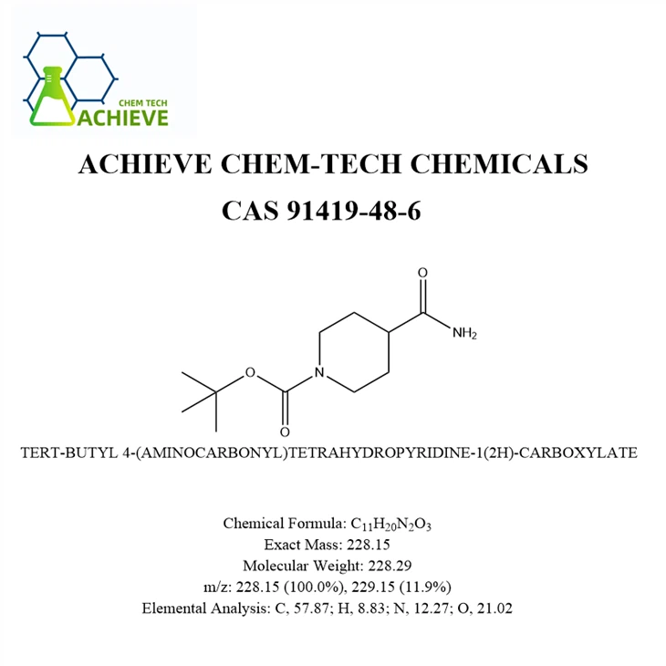 TERT-BUTYL 4-(AMINOCARBONYL)TETRAHYDROPYRIDINE-1(2H)-CARBOXYLATE CAS 91419-48-6